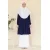 Qalam Blouse - Navy